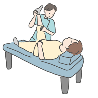 施術方針を決定し、施術をします。